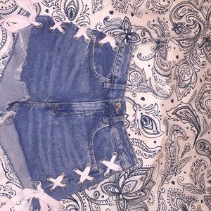 High waisted shorts